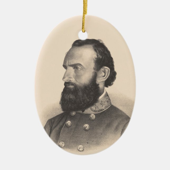 Stonewall Jackson Keramik Ornament (Vorne)