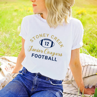 Stoney Creek Junior Cougars Custom Football Tri-Blend Shirt