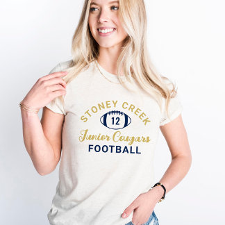 Stoney Creek Junior Cougars Custom Football Tri-Blend Shirt