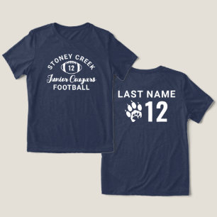 Stoney Creek Junior Cougars Football Weiß Tri-Blend Shirt