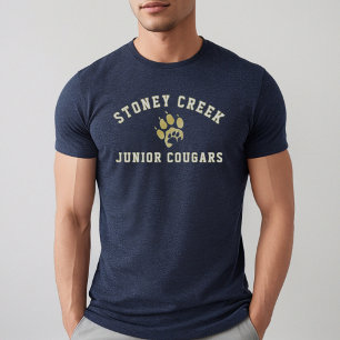Stoney Creek Junior Cougars Navy Herren Tri-Blend Shirt