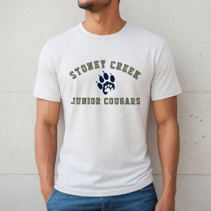 Stoney Creek Junior Cougars White Fleck Herren Tri-Blend Shirt