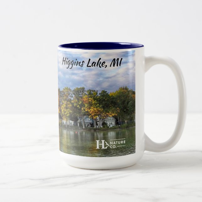 Stoney Point, Higgins Lake Zweifarbige Tasse (Rechts)