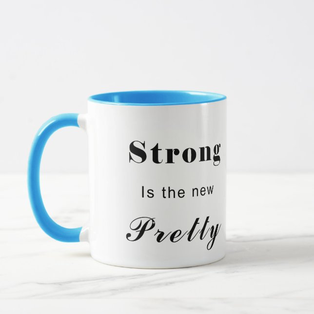 Stong ist - nur Text das neue hübsche Tasse (Links)