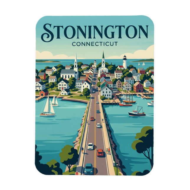 Stonington Borough Connecticut Magnet (Vertikal)