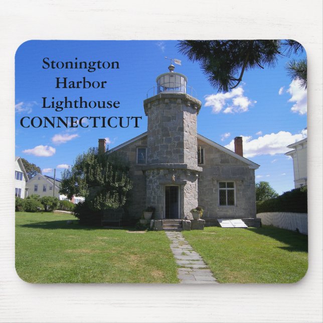 Stonington Harbour Lighthouse, Connecticut Mousepa Mousepad (Vorne)