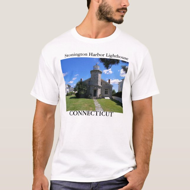 Stonington Harbour Lighthouse, Connecticut T - Shi T-Shirt (Vorderseite)