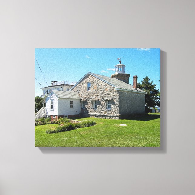 Stonington Harbour Lighthouse, CT Canvas Print Leinwanddruck (Vorderseite)