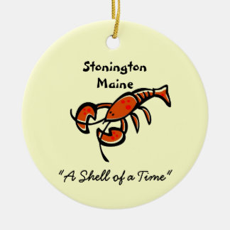 Stonington Maine Humster Keramik Ornament