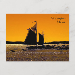 Stonington Silhouette Postkarte