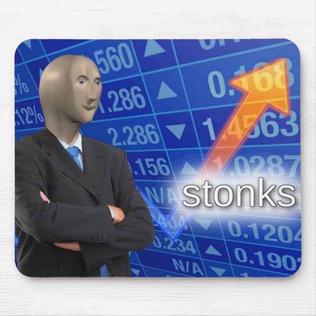 Stonks Mousepad (Vorne)