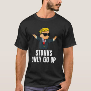 Stonks steigen nur Wall Street Bets Meme Trading S T-Shirt