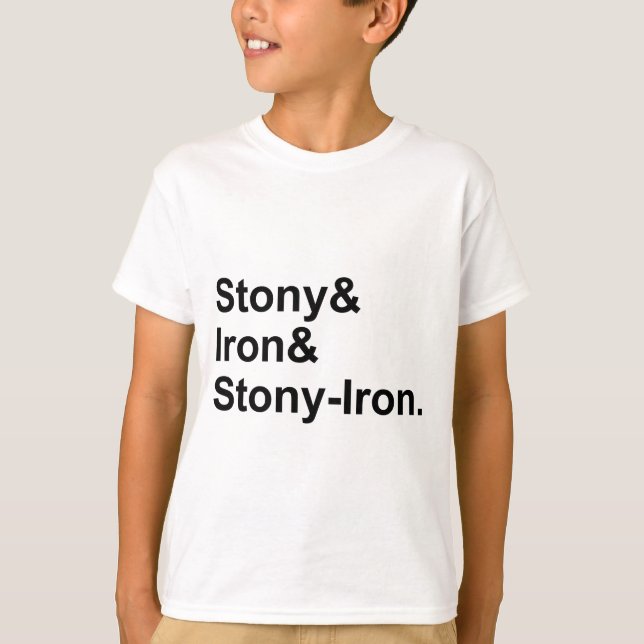 Stony & Iron & Stony-Iron | Meteoritenarten T-Shirt (Vorderseite)