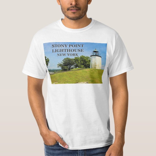 Stony Point Lighthouse, New Yorker T - Shirt (Vorderseite)