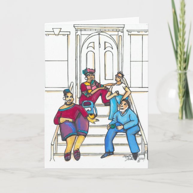 Stoop Stories Grußkarte (unbedruckte 12x18) Karte (Vorderseite)