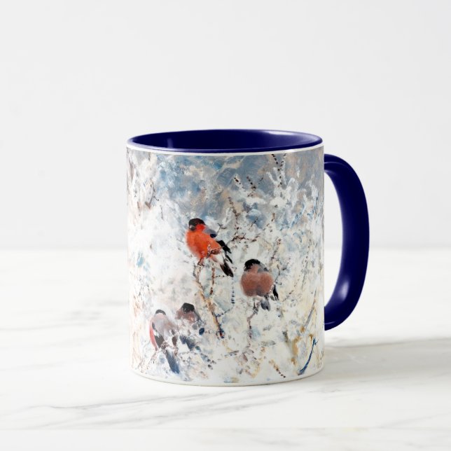 Stoopendaal - Bullfinches, Kunstmalerei Tasse (VorderseiteRechts)