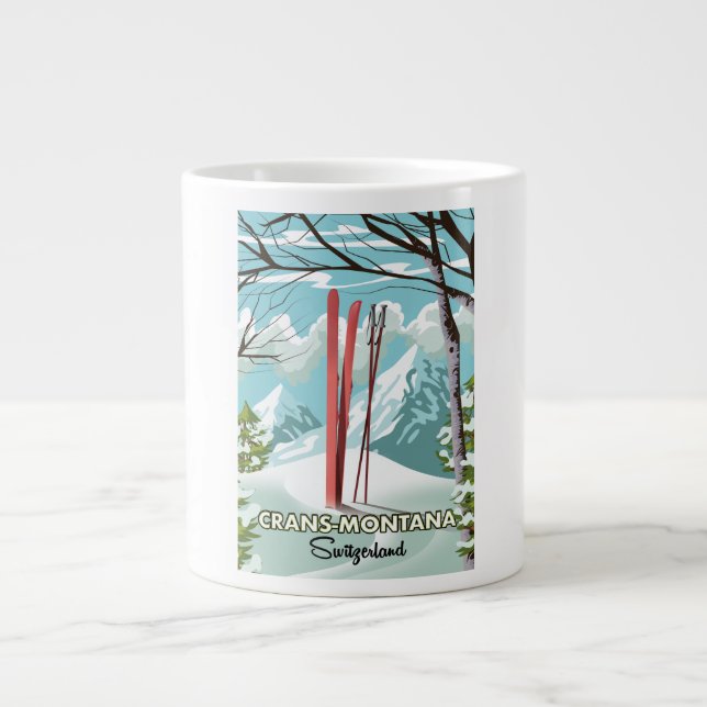 Stoos Schweiz Riesige Kaffeetasse Jumbo-Tasse (Vorderseite)