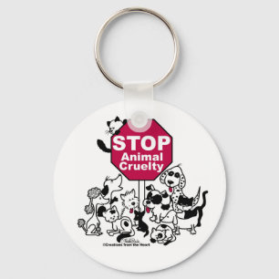 Stop Animal Cruelty Schlüsselanhänger