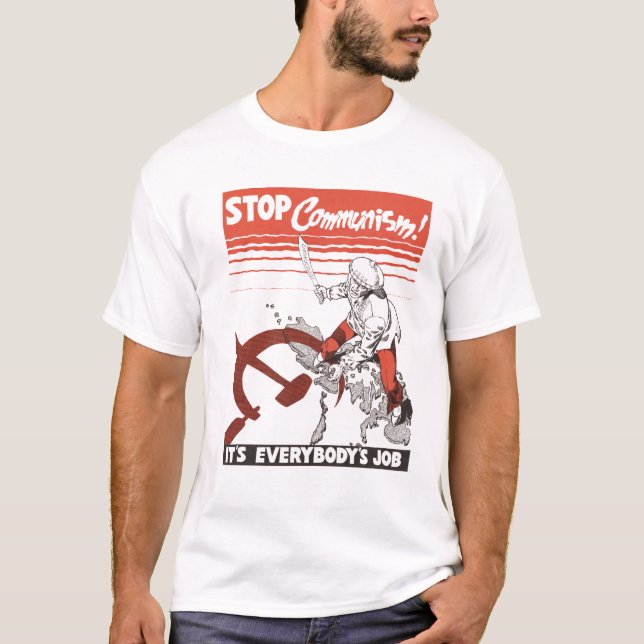 Stop Communism! Vintage T-Shirt (Vorderseite)