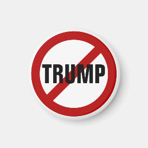 Stop Donald Trump Anti-Trump Pinback-Button Magnet