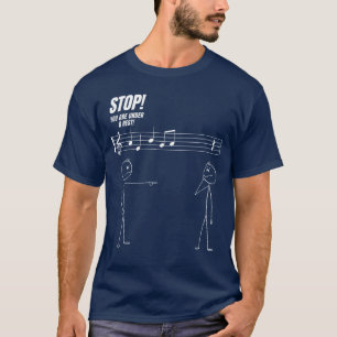 Stop Du Bist Unter Einem Rest Funny Stickman Meme T-Shirt