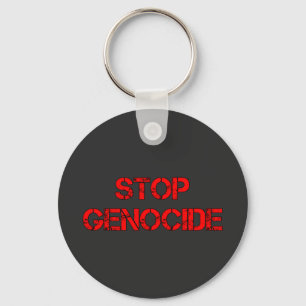 STOP Genozid Nein zum Völkermord Völkermord Schlüsselanhänger