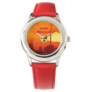 ' Stop Nuclear ' montre zazzle - femme - enfant