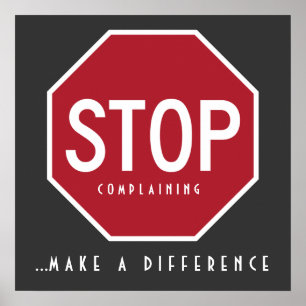 STOP Plainte_Faire Une Différence Poster