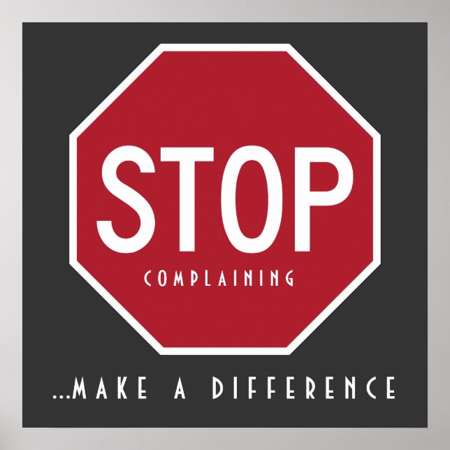 STOP Plainte_Faire Une Différence Poster (Devant)