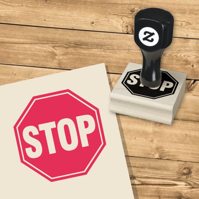 STOP-Schild Gummistempel (Von Creator hochgeladen)