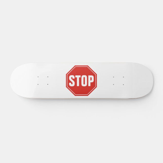 STOP-Schild Skateboard (Horizontal)
