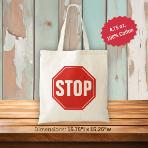 STOP-Schild Tragetasche