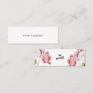 STOP TALKING Self Talk Mini Card Nr. 2 Mini Visitenkarte