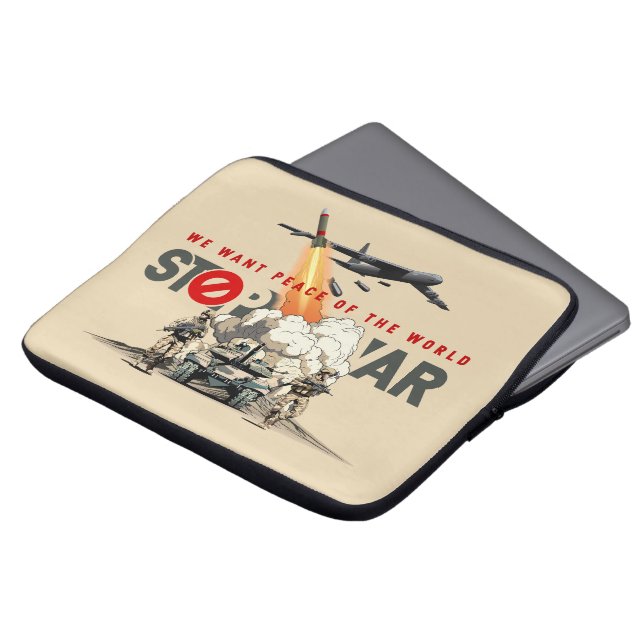 Stop The War | 13" Laptopschutzhülle (Vorne Oben)