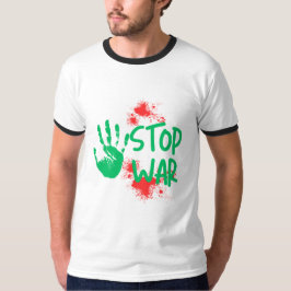 Stop War – Bold Handprint Anti-War Graphic Design T-Shirt