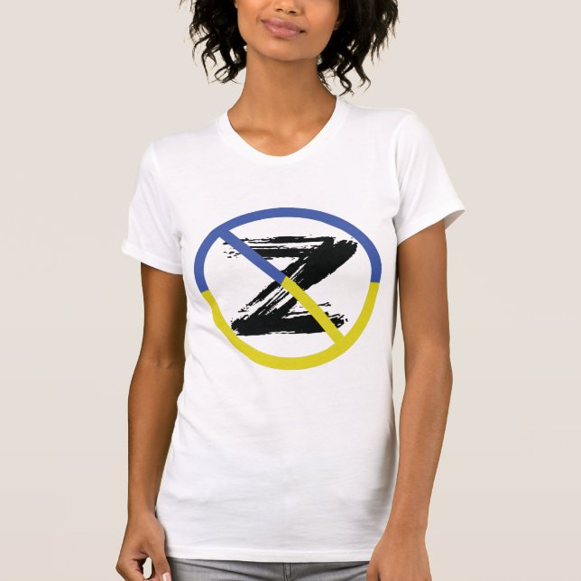 Stop war in Ukraine Throw Pillow T-Shirt (Vorderseite)