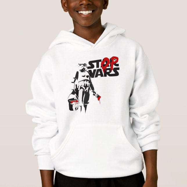 Stop Wars Parodie-Logo Hoodie (Vorderseite)