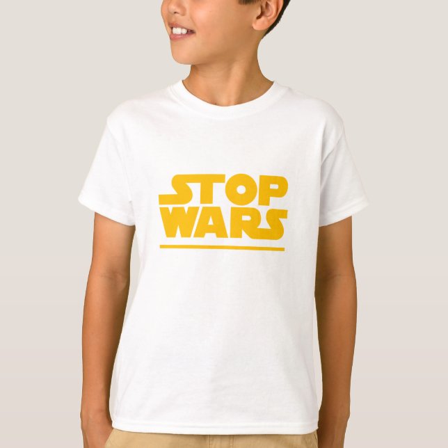 Stop Wars Parodie-Logo T-Shirt (Vorderseite)