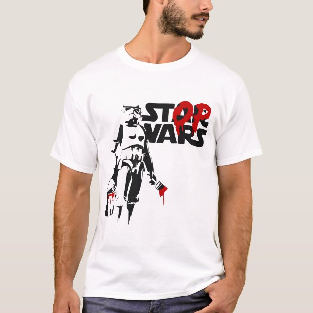 Stop Wars Parodie-Logo T-Shirt (Vorderseite)