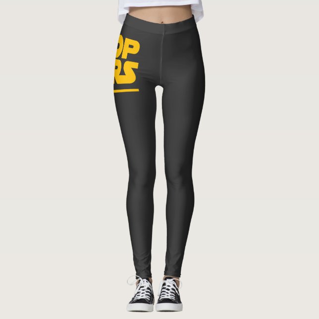 Stop Wars Parody Logo Leggings (Vorderseite)