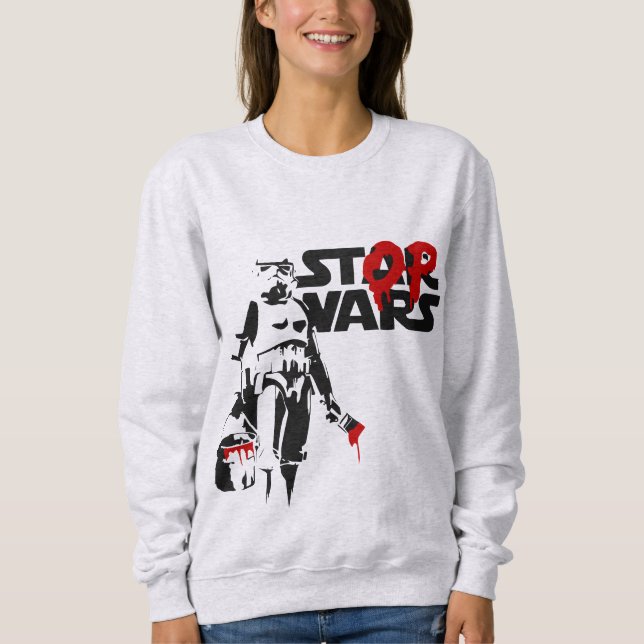 Stop Wars Parody Logo Sweatshirt (Vorderseite)