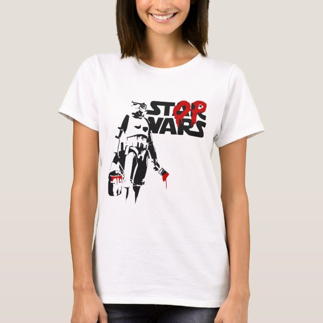 Stop Wars Parody Logo T-Shirt (Vorderseite)