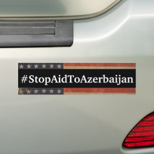 #StopAidToAserbaidschan-Autoaufkleber Autoaufkleber