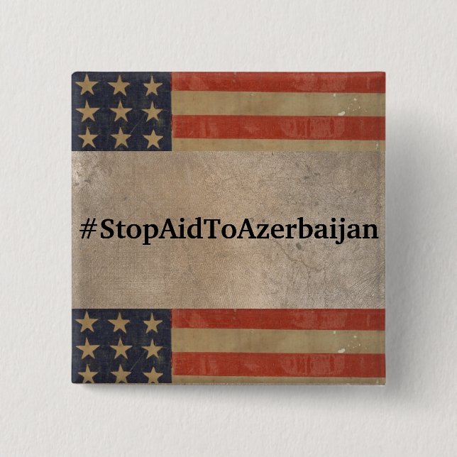 #StopAidToAserbaijan-Button Button (Vorderseite)