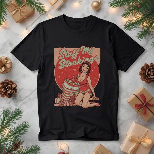 Stopf meine Strümpfe – Lustiger erwachsener Weihna Tri-Blend Shirt