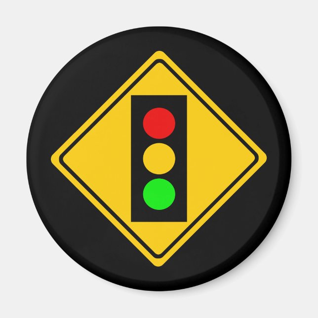 Stoplight Ahead Magnet (Vorne)