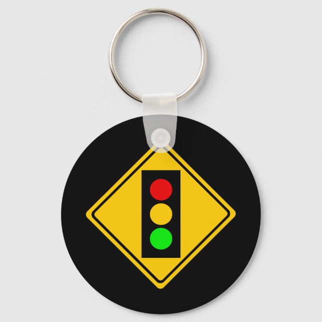 Stoplight Ahead Schlüsselanhänger (Vorderseite)