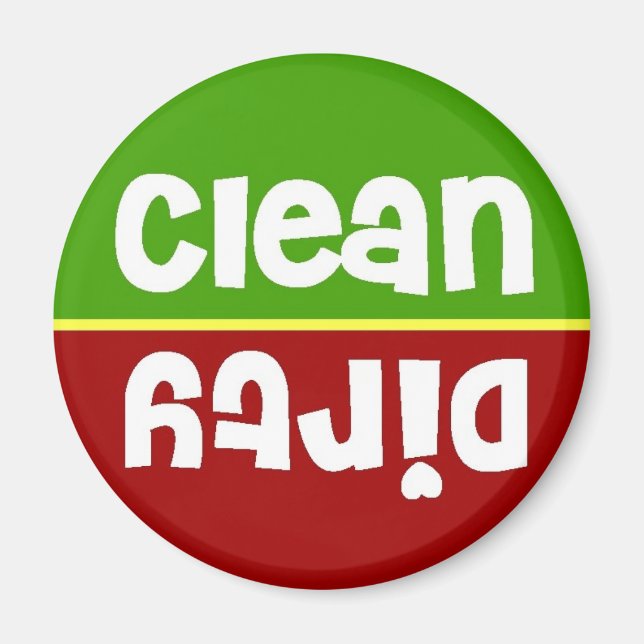 Stoplight Clean Dirty Disshwasher Magnet (Vorne)