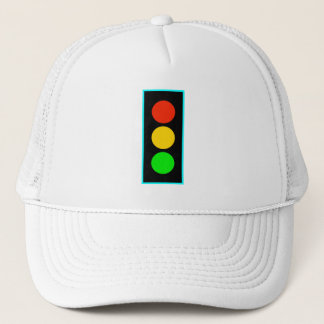 Stoplight mit hellblauer Grenze Truckerkappe