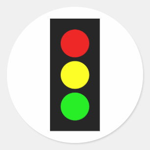 Stoplight Runder Aufkleber